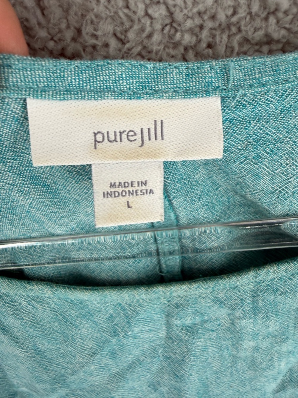 J jill sleeveless Aqua Linen maxi Dress - Picture 3 of 7